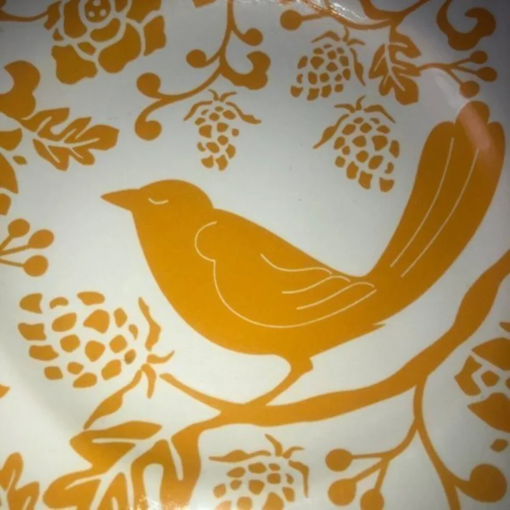 Pier 1‎ Stoneware Yellow Bird Salad Dessert Plate